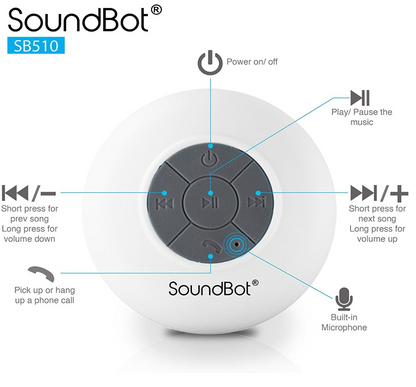 Altavoz Bluetooth Impermeable con Micrófono