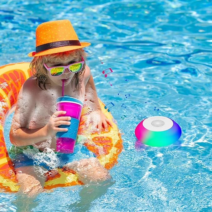 Parlante Flotante para Piscina con Luces RGB