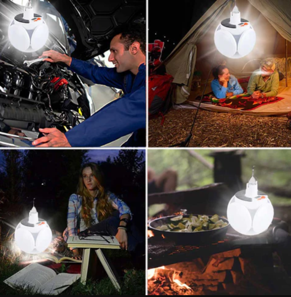 Lampara Camping SOLAR LED Plegable