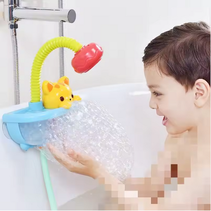 Ducha para bebés 2 en 1 con accesorio de burbujas + bolsita de juguetes de regalo.