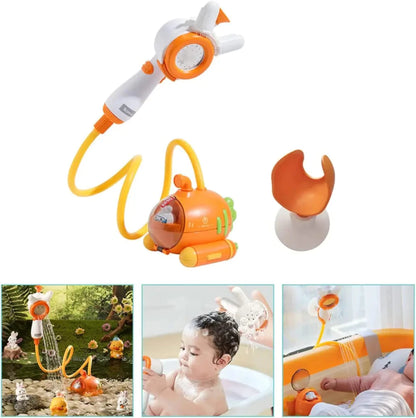 Ducha para bebés 2 en 1 con accesorio de burbujas + bolsita de juguetes de regalo.